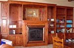 Custom Mantel & Bookshelf